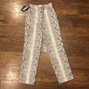 Snake pattern Jeans